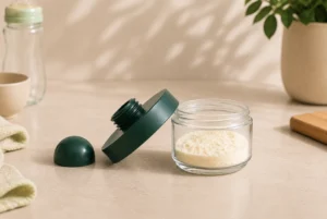 Détail pot individuel en verre BeDose